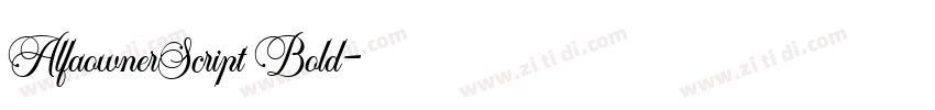 AlfaownerScript Bold字体转换 AlfaownerScript Bold字体转换